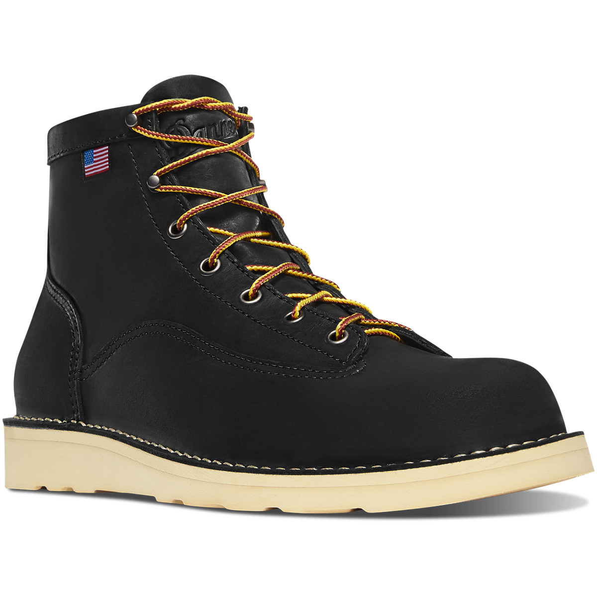 Danner Mens Bull Run 6 Work Boots Black - NQP761924